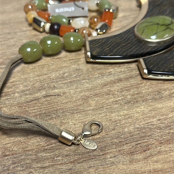 Authentic Chicos great shape 6 six piece bundle lot matching jewelry gold set - Picture 5 of 5